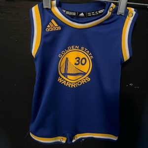 NBA Golden State Warriors Steph Curry #30 Baby Bodysuit Jersey Size 12 Months